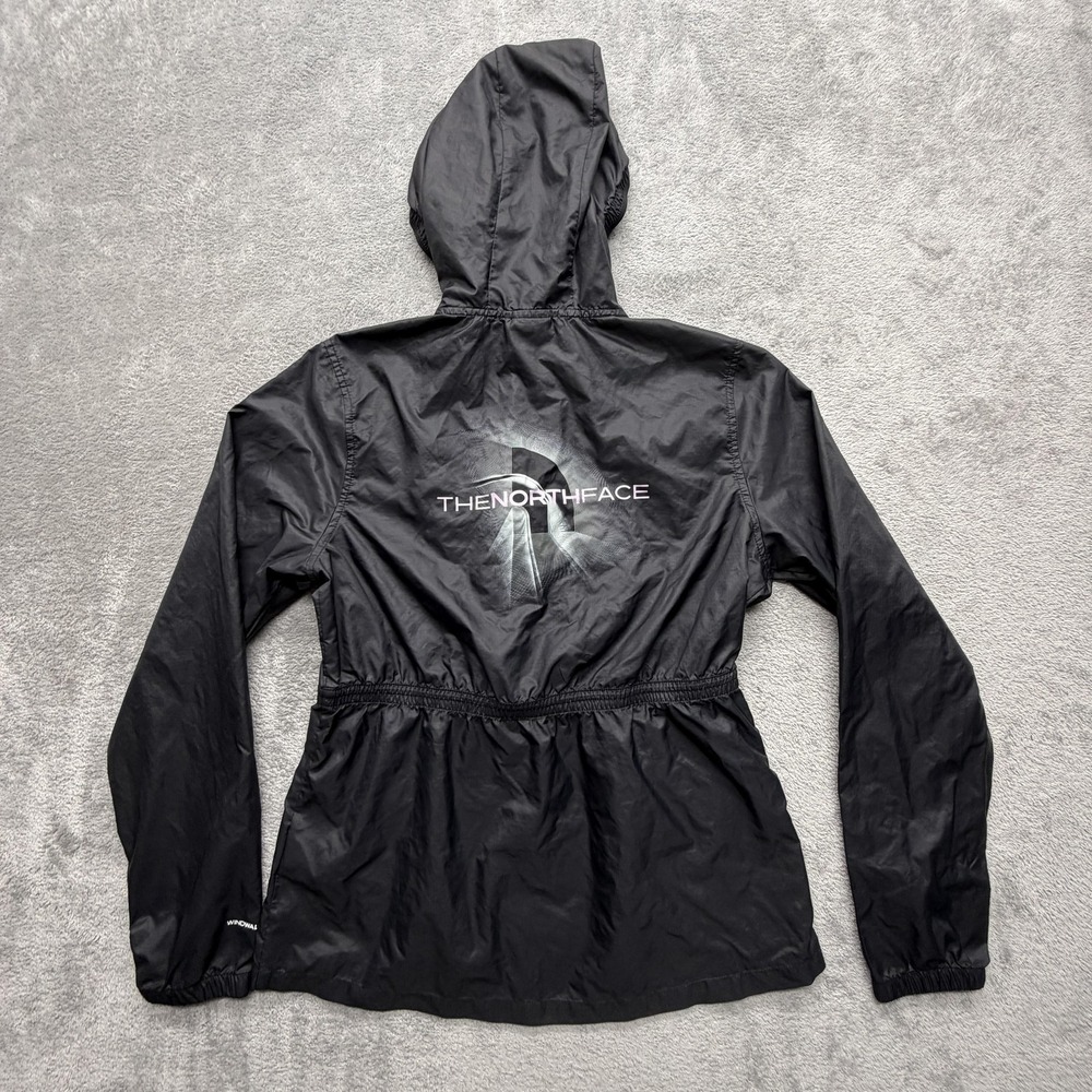 The North Face‎ Jacket Womens M Black Windbreaker Hooded Lightweight Pockets - Picture 8 of 8